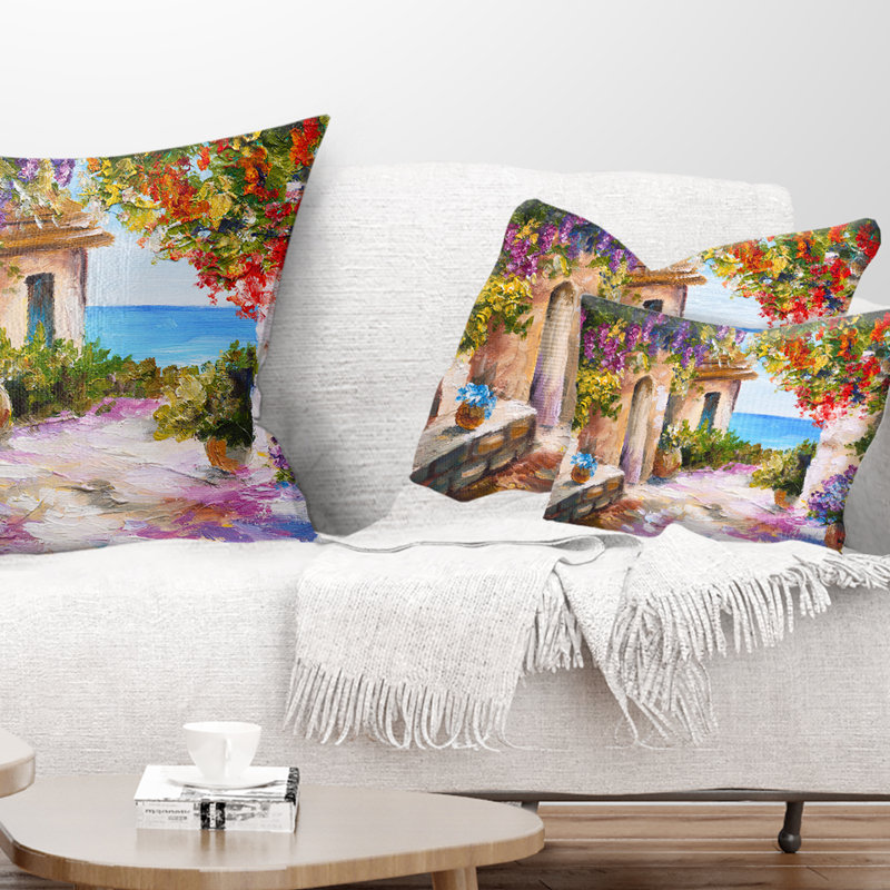 Coussin en polyester Schafer Landscape Summer