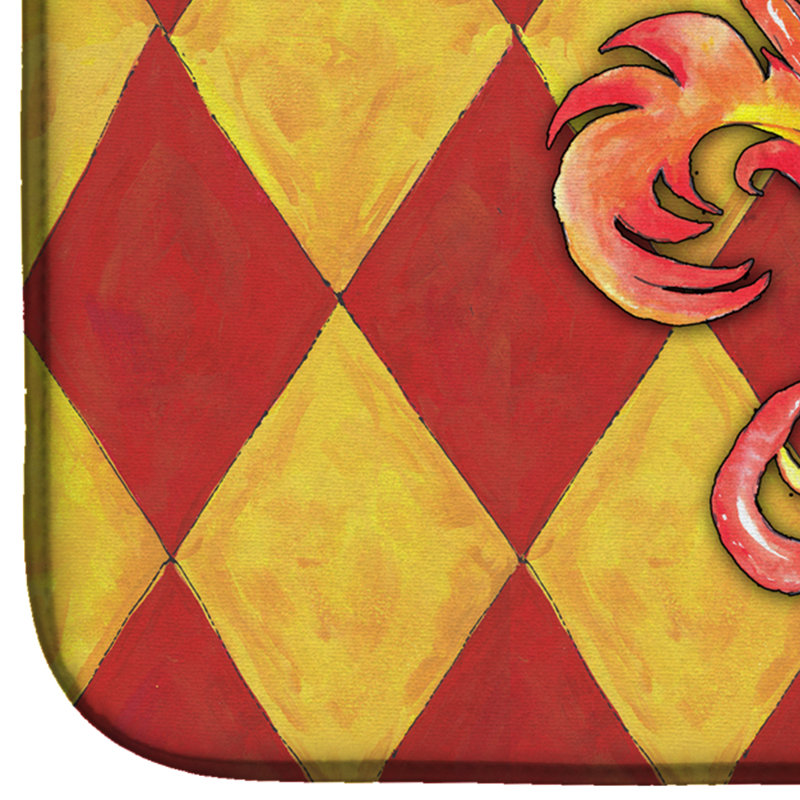 Tapis de séchage poivres fleur de lis