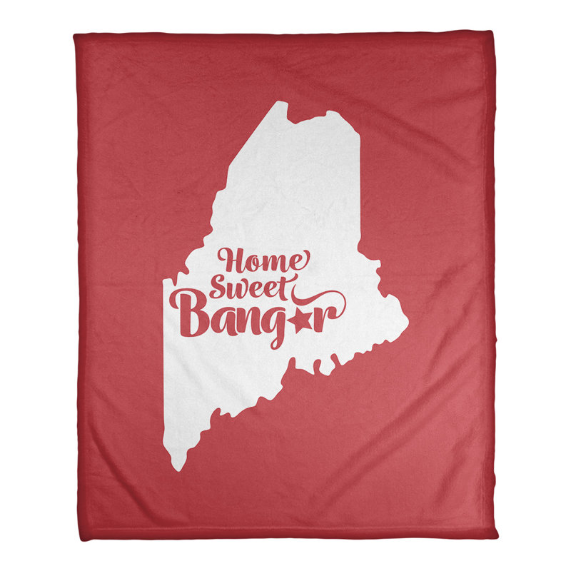 Couverture de polaire chicago de la maison, 60 po x 80 po, Rouge