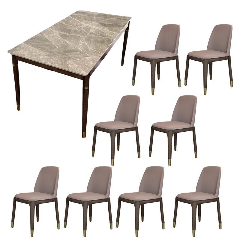 Nordic style rectangular solid wood rock table, 29.53"H x 70.87"L x 35.43"W