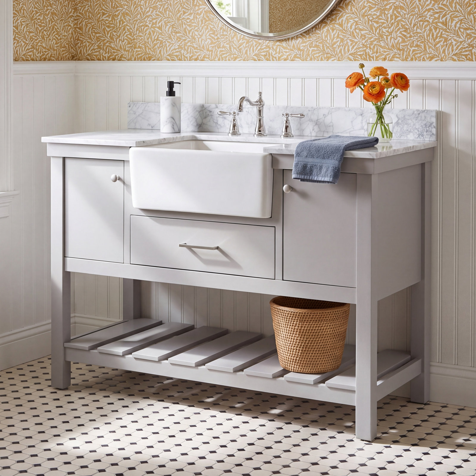 Pelaghia 48 " Single Bathroom Vanity, Gray