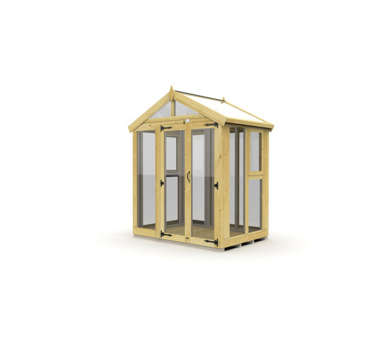 6x4 Glass Green House