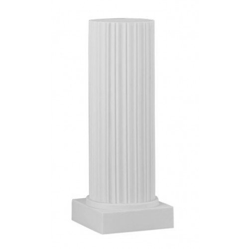 Plastique piédestal classique intérieur / extérieur en polyéthylène de qualité commerciale, H 30 po x l 12 po x P 12 po