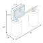 Éclairage pour salle de bain 2 lumières Classic-22431709