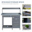 Table de rempart Outsunny