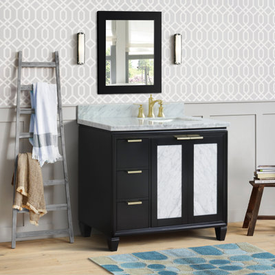 Ensemble de meuble-lavabo simple 43 po avec miroir Schreck