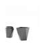 Ensemble de pots à fleurs empilables 3 pièces Chic Planters