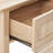 Rattan Console Table with 3 Storage Drawers and Sliding Door