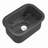 ALFI brand ABF1319UD-GM Grey Matte Small 13"x19" Rectangle Fireclay Undermount or Drop In Prep Sink w Grid-119893857