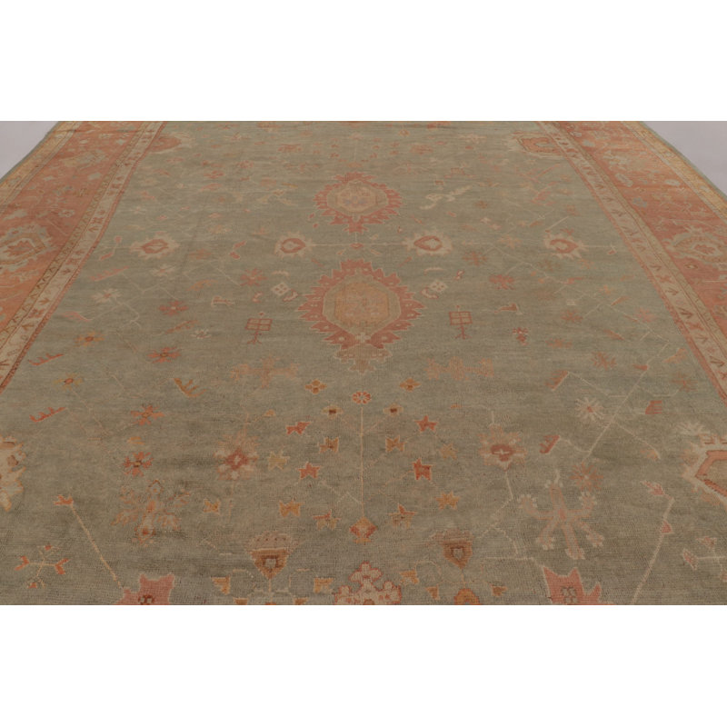 Antique One-of-a-Kind 13'7" X 16'2" Hand Knotted Area Rug