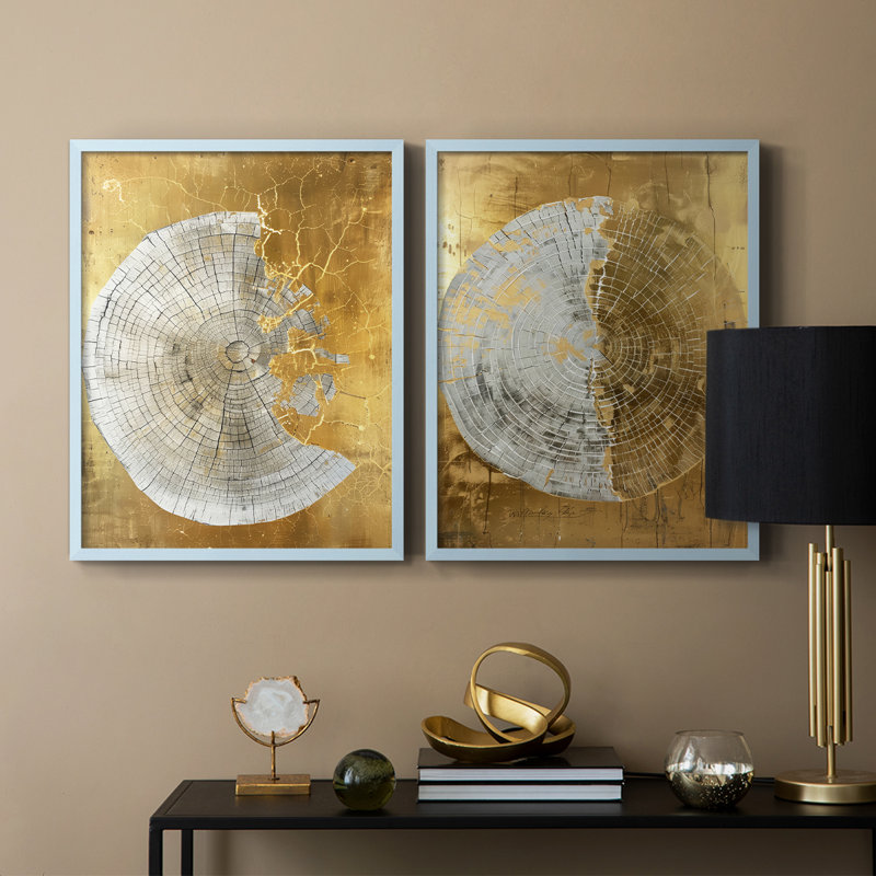 Série ABSTRACT CLxxxiv - reproduction encadrée de qualité supérieure - prête à être accrochée - aucun clou requis - aucun clou requis