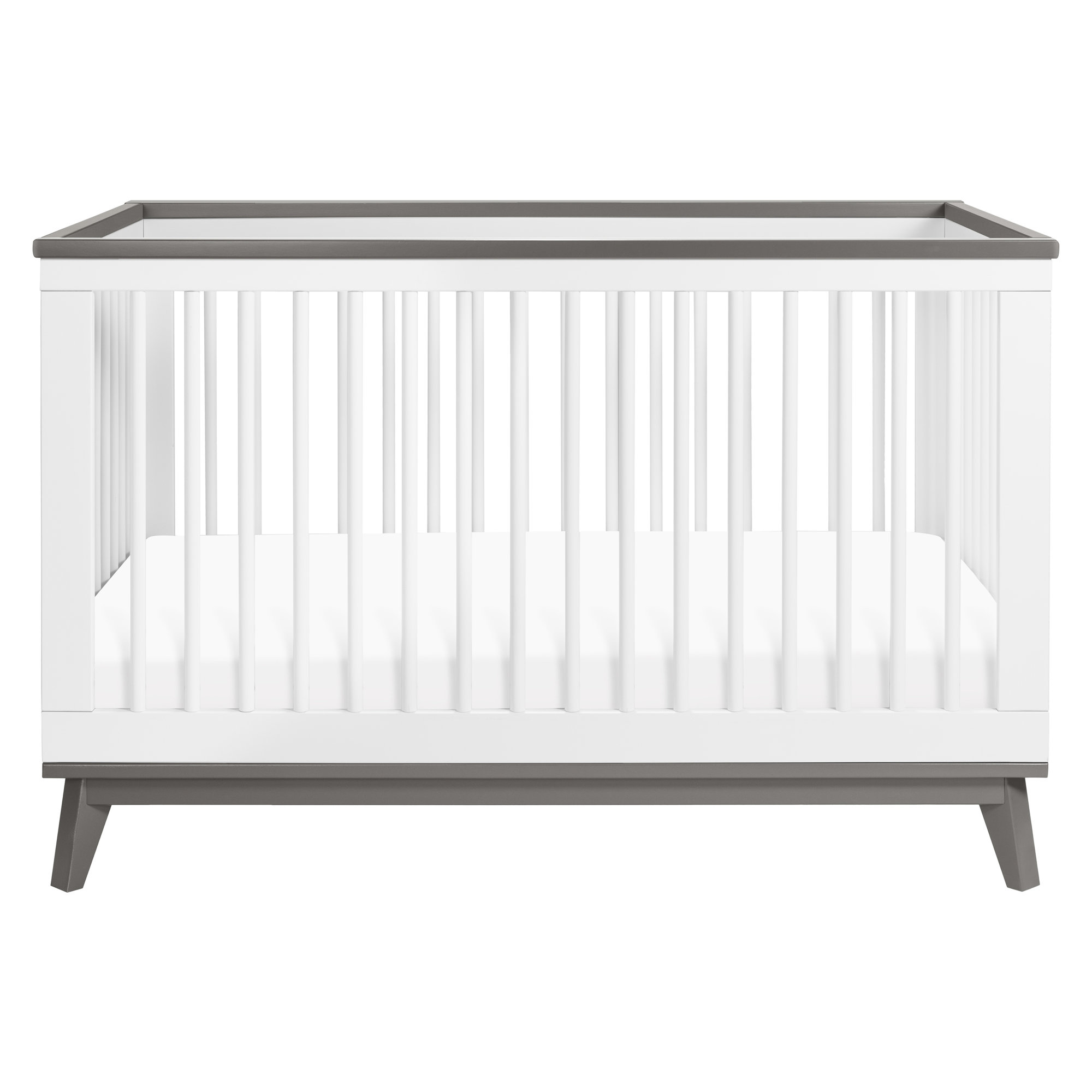 Scoot 3-in-1 Convertible Crib, Slate/White