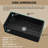 Glim Deep Single Bowl Fireclay Farmhouse Kitchen Sink with Sink Grid and Basket Strainer in Black-91418875