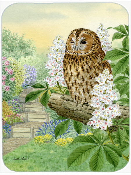 Caroline's Treasures Tawny Owl Glass Cutting Board