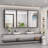 Chouchanik Recessed and Surface Framed 3 Door Medicine Cabinet with Mirror and Shelves-1141830025-1196920671