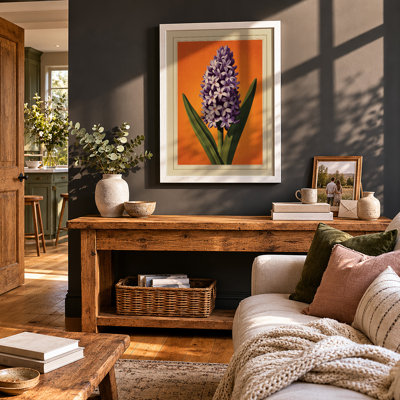 Purple Hyacinth Botanical - Framed Print