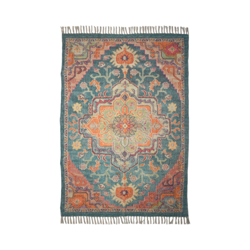 Carmelinda Oriental Cotton Hand Woven 120cm X 270cm Area Rug