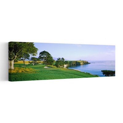 Pebble Beach Golf Course, Pebble Beach, Monterey County, California, Usa Abstract Contemporary Landscape Nature Wall Art