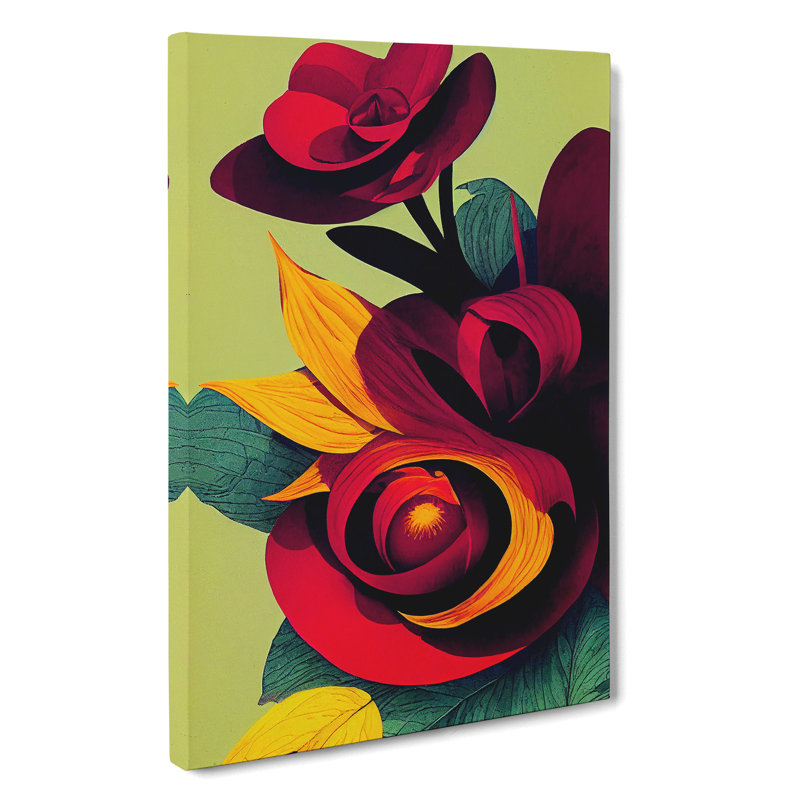 Fascinating Flowers - Wrapped Canvas Print, 50cm H x 35cm W