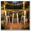 Ensemble 3 pièces de table de bar et chaises