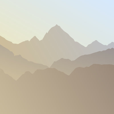 " Silhouette Of Mountains "