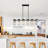 Mahailey 6 - Light Crystal Kitchen Island Linear Pendant