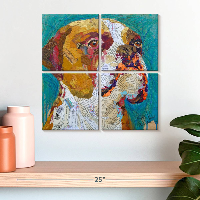 Brampt Beach Boxer, 18" H x 18" W
