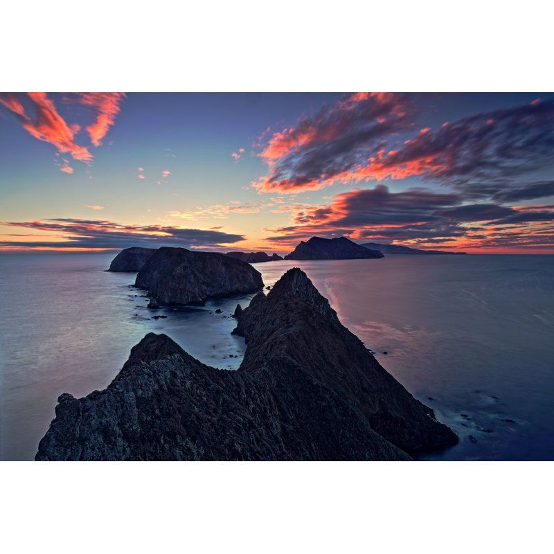 Decoteau Sunset View Over Inspiration Point Of Anacapa Island - Wrapped Canvas Print, 30cm H x 46cm W x 3.8cm D