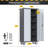 Canalou 71" H x 31" W x 16" D Double Rolling Storage Cabinet with Lockable doors-109457228