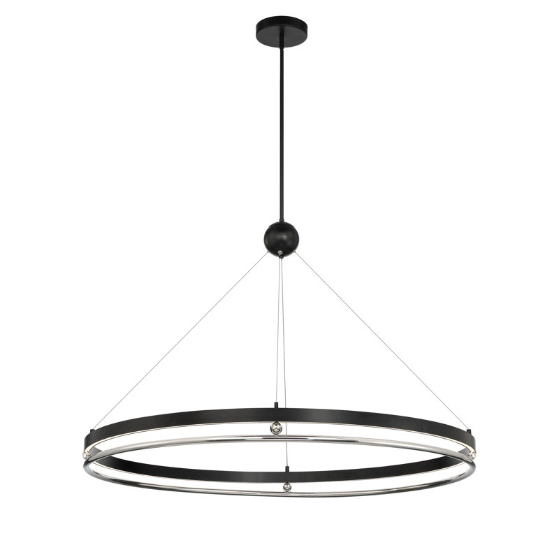 1 - Light Unique/Statement Pendant, 24.50" H x 49" W x 49" D