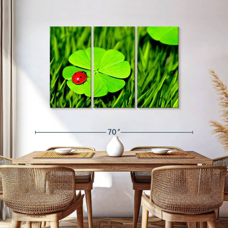 Harnek Four Leaf Clover Ladybug, 36" H x 57" W