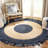 Procter Hand Woven Cotton/Jute Rug in Navy/Natural-164355362