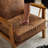 Lemley Upholstered Accent Chair With Wooden Legs And One Pillow-711632039