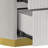 Eward Nightstand White and Gold Finish