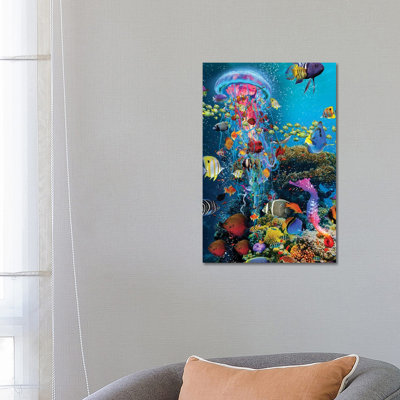 " Electric Jellyfish At The Reef " by David Loblaw