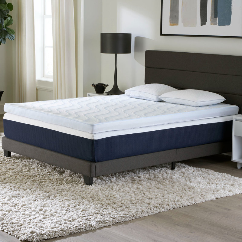 Comfort Tech 3" Dual Comfort Foam Mattress Topper, Twin, Twin