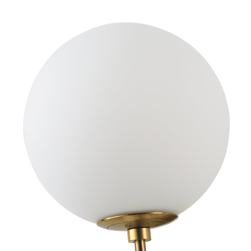 Applique murale moderne avec abat-jour globe en verre de lait moderne