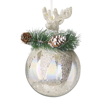 14cm Reindeer Bauble