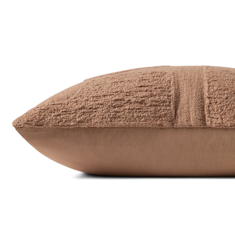 Brigette Romanek x Loloi Decorative Pillow, Pink, Square 22", Pillow Cover Only - No Insert"