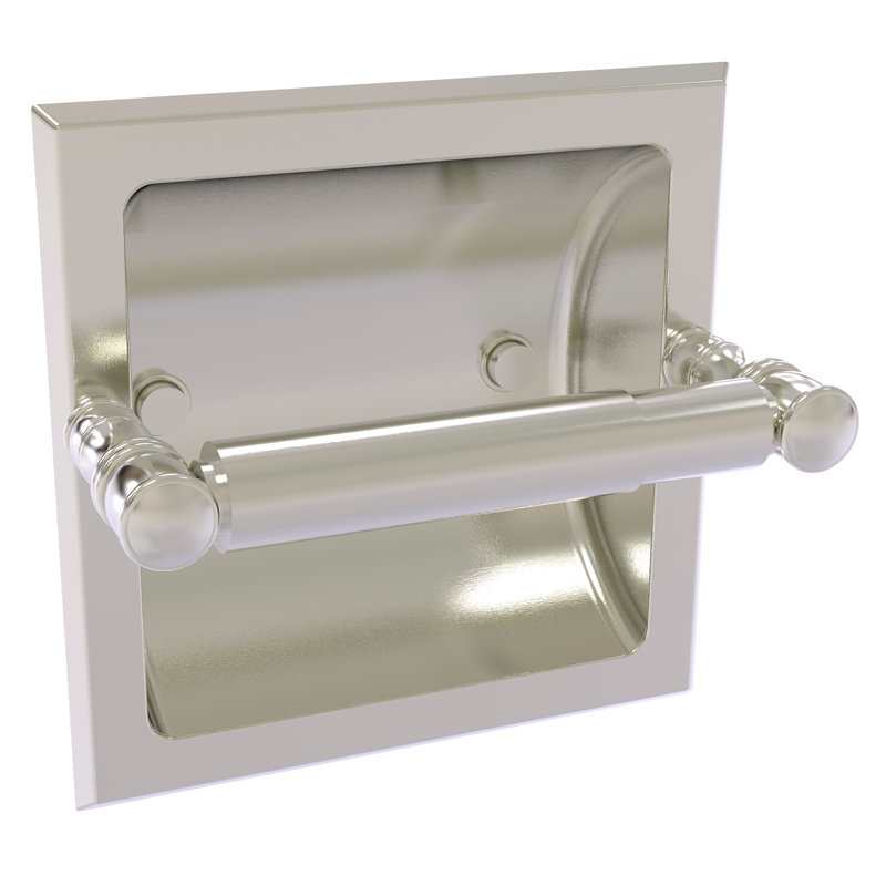 Freyja Recessed Toilet Paper Holder, Satin Nickel