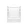Performa 2 60 In. X 29 In. Vikrell Bath/Shower With Aging In Place Backerboards With Left Drain
