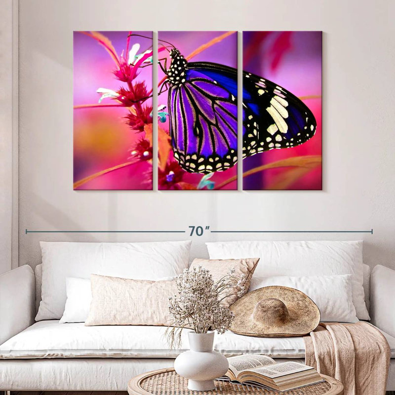 Gorgeous Purple Butterfly, 32" H x 50" W