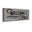 «Welcome Y'all» par Olivia Rose - reproduction d'art textuel sur toile tendue-1517696134