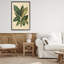 Giclée encadrée de feuilles tropicales à feuilles vertes, design par Petal Prints Design-689480038-689480036