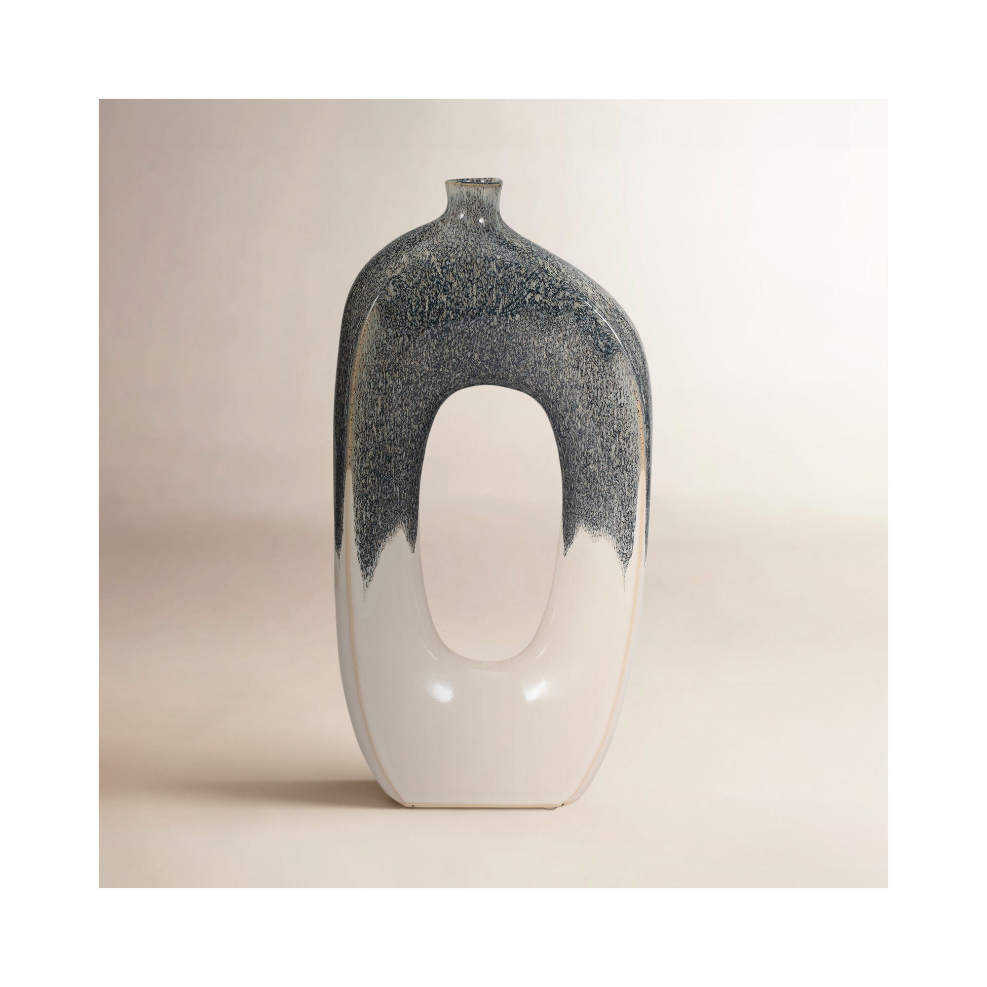 Ilariana Handmade Ceramic Table Vase, 16" H x 8" W x 3" D