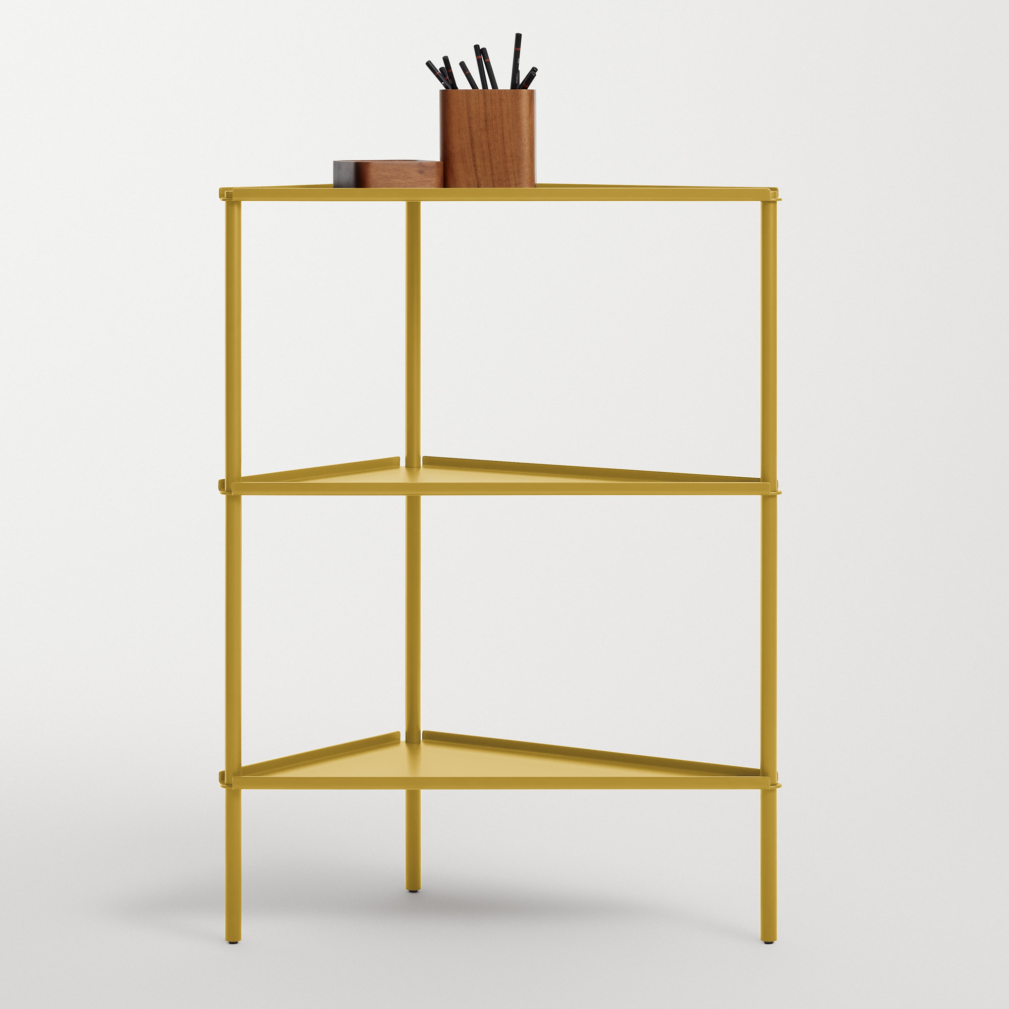 Not for Nothing 34" H x 21" W x 15 D" Shelving Unit, Mustard
