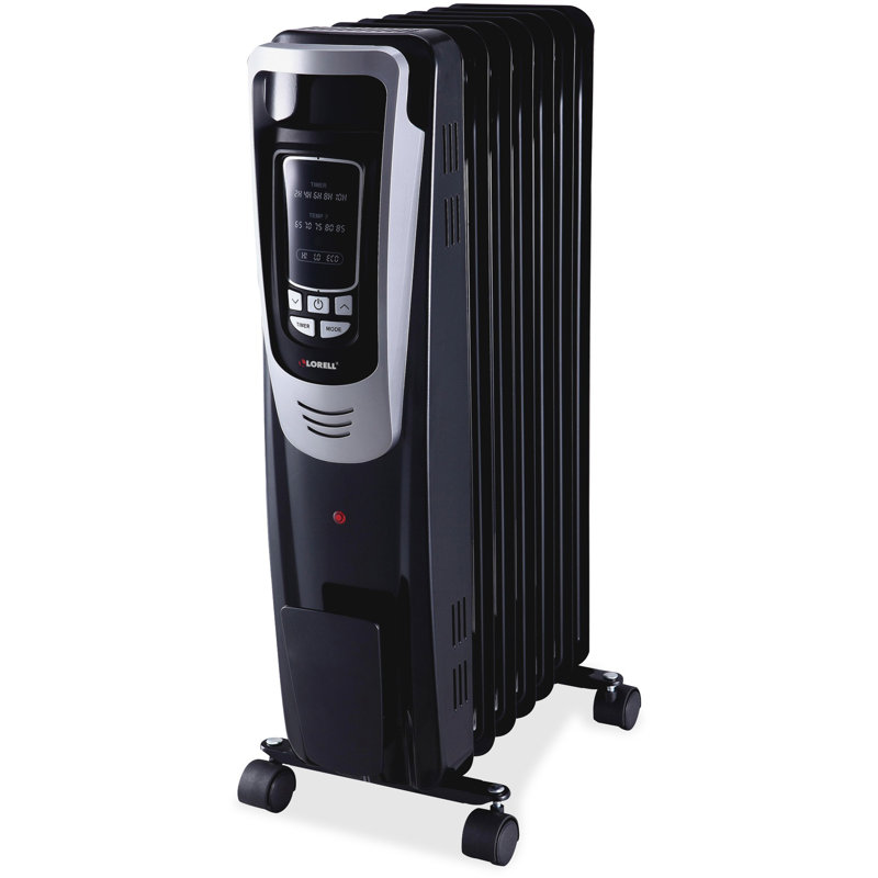 Lorell 1500 Watt 5120 BTU Electric Radiator Space Heater with Adjustable Thermostat