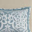 Ensemble d'édredon 8 pièces en jacquard luxueux de couleur turquoise et argent, pour une utilisation toute l'année et un élégant décor de chambre à coucher-122500544-122500541