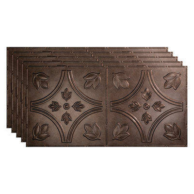 24.375'' L x 48.375'' W Textured Vinyl Glue Up Ceiling Tile