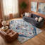 Tapis bleu abstrait Kymiere-1690061329
